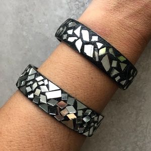 2 Broken Glass Bangles
